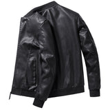 80's Leather Jacket Men's Leather Jacket Autumn and Winter Motorcycle Jacket