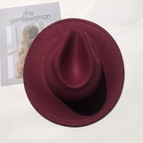 Italian Fedora Hats Autumn and Winter Men's Top Hat Felt British Style