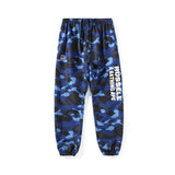 A Ape Print Pant Fashion Brand Camouflage Letters Printed Casual Trousers Sweatpants