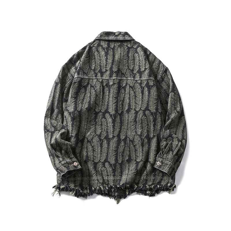 Men's Jacket Large Size Retro Sports Spring Men Polo Collar Jacket Teenagers Loose Casual Top Men Shacket Men Jacket