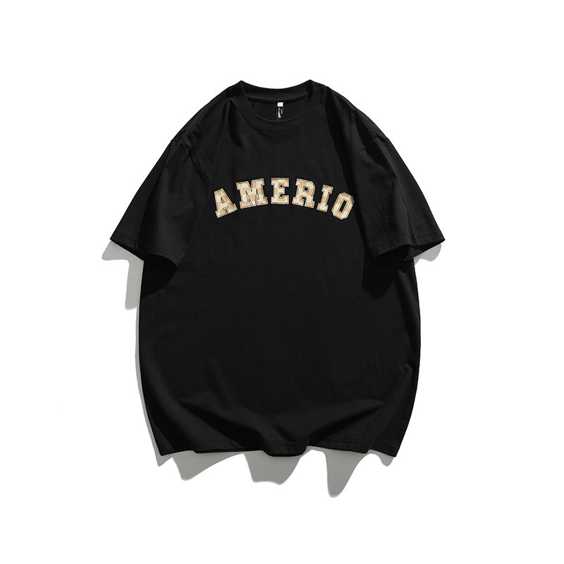 2022 Summer Man T Shirt Letter Printed round Neck
