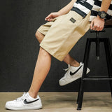 Mens Cargo Shorts Men's Summer Casual Men's Shorts Cotton Solid Color Easy to Match Large Size Shorts Men's Shorts
