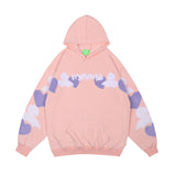 Men Fall Outfits Love Heart Embroidered Hoodie Loose Couple's Tops
