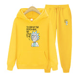 Rick And Morty Tracksuit Pullover Hoodie Sweatshirts Men's Clothing Print Hoodie Autumn Winter Sweater Hip Hop Sports Suit