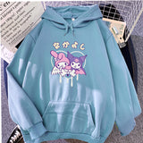 Kuromi Hoodie Goth Clow M Harajuku Style Loose Sweater Women's Long-Sleeved Top