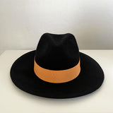 Fedora Hat Autumn and Winter Multi-Color Decoration Delicate Woolen Jazz Top Hat Women