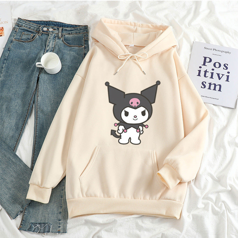 Kuromi Hoodie Autumn and Winter Long Sleeve Loose Student Casual Hoodie Sweater