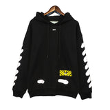Autumn And Winter Splash-Ink Paint Speed Bump Hooded Sweater For Men And Women