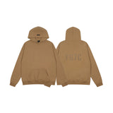 Fog Essentials Hoodie Autumn and Winter Fog Season 7 Flocking Letters Velvet Padded Hooded Sweatshirt
