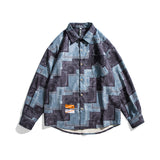 Men Shacket Long Sleeve Autumn Shirt Long Sleeve Loose Couple Workwear Shirt Versatile Casual Coat