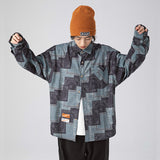 Men Shacket Long Sleeve Autumn Shirt Long Sleeve Loose Couple Workwear Shirt Versatile Casual Coat