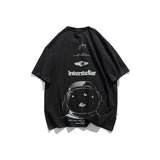 Men T Shitrs Outer Space Astronauts Printed Bottoming Shirt