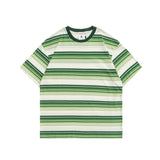 2022 Summer Man T Shirt Stripe College Style