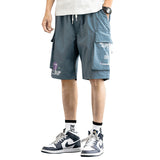 Mens Cargo Shorts Summer Overalls Pants Men's Outdoor Sports Cropped Basketball Pants Loose Casual Beach