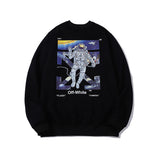 Autumn And Winter Outer Space Astronauts Arrow Pattern Terry Sweater Men And Women