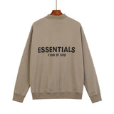 Fog Essentials Long Sleeve round Neck Sweatshirt Fog Brother Seven Seasons Adhesive Lettered Casual Polo Sweater