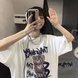 Harajuku Clothing Men's Tshirt Classic Shirts Summer Vintage Printed Casual round Neck Short Sleeves T-shirt for Men
