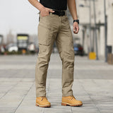 Men's Work Pants Men Stretch Work Trousers Straight Leg Pant Summer Battle Outdoor Leisure Work Pants Spring and Autumn Oversized Cargo Pants Sports Pants
