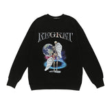 Men Fall Outfits Vintage Oversize Sweater Pullover Couple's Tops