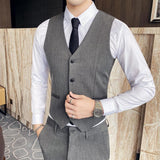 Men's Dress Vests Business Waistcoat Men's Suit Vest Slim Fit