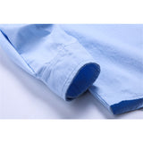 Men Shacket Long Sleeve Autumn Shirt Autumn Solid Color Three-Dimensional Pocket Shirt