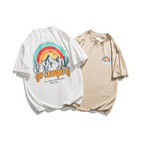 Men T Shirt Summer Casual Tops Men's Summer Male Letter Printing Stylish Short Sleeve Simple Japanese Loose T-shirt