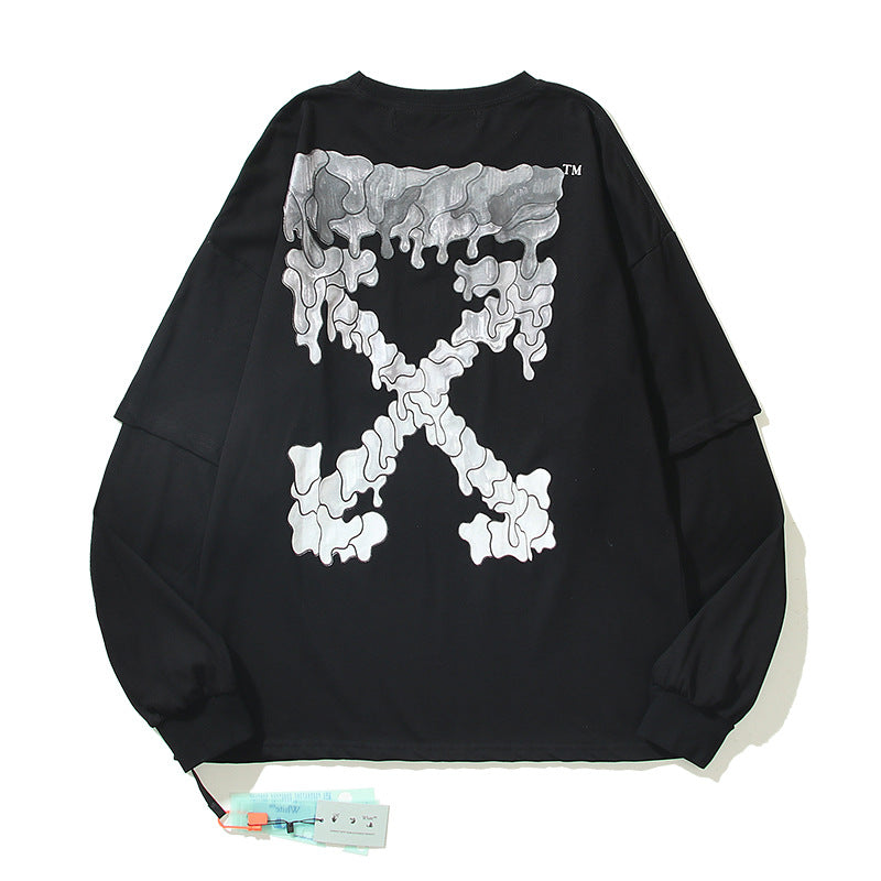 Autumn Sweater Pattern Pullover Long Sleeve Sweater