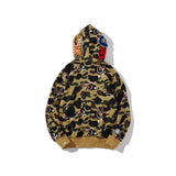 A Ape Print Jacket Autumn and Winter Camouflage Men's and Women's Casual Camouflage Thin Sweater Baggy Coat