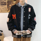 Varsity Jacket for Men Baseball Jackets Spring Coat Jacket Men plus Size Loose Jacket