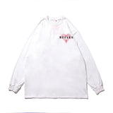 Mens Fall Outfits Printed Long-Sleeved T-shirt Niche Couple Base Top