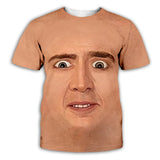 Rave Outfits Mens Nicholas Cage Print Funny