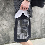 Harajuku Clothes Men's Casual Shorts Summer Retro Overalls Men's and Women's Casual Pants