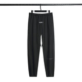 Fog Essentials Pants Spring and Autumn Double Line Letter Solid Color Terry Casual Trousers Men and Women Same Style