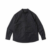 Men Shacket Long Sleeve Autumn Shirt Autumn Solid Color Stand Collar Casual Shirt