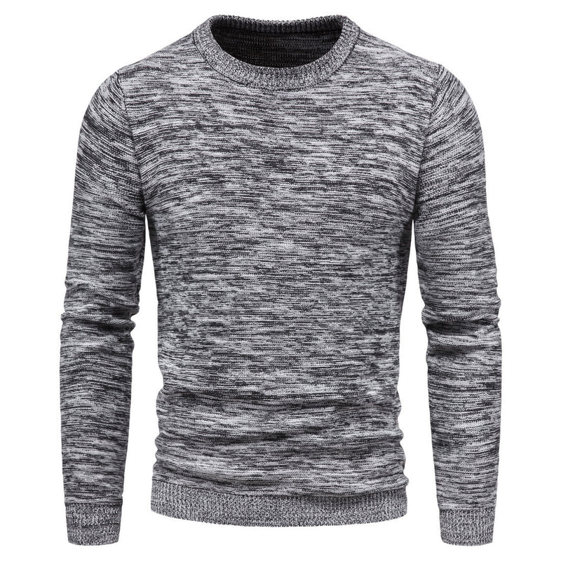 Men's Autumn Men's Knitwear Men's Variegated Sweater Bottoming Shirt Men Winter Outfit
