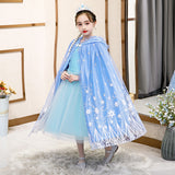 Elsa Dress Girls' Autumn and Winter Warm Cloak