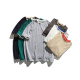 2022 Summer Man T Shirt Fake Two-Piece round Neck Printing