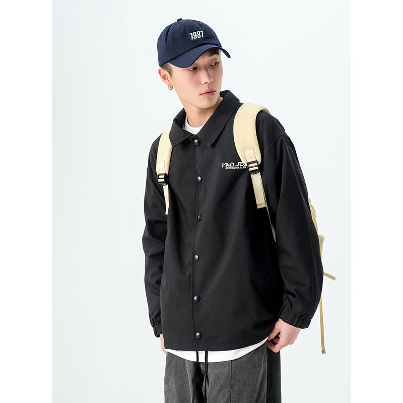 Flower Print Baseball Uniform Men's Spring Loose Bomber Jacket Men's plus Size Retro Sports Casual Jacket Men Shacket Men Jacket