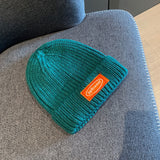 Mens Beanies Autumn and Winter Woolen Hat Female Sweet Cute Retro Skullcap