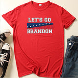 Let's Go Brandon T Shirt Summer Printed Short Sleeve T-shirt