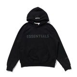 Fog Fear of God Hoodie Chest Letter Hoodie Sweater Men and Women Essentials Fleece-Lined Hooded Loose Coat