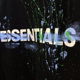Fog Essentials Long Sleeve Round Neck Sweatshirt Multiline Paint-Splashing Style Graffiti Printed Fleece Hoodie