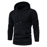 Men's Solid Color Slim-Fit Hood Sweater Knitwear plus Size Fashion Casual Exercise Coat Men Pullover Sweaters