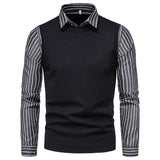 Men's Autumn Men's Knitwear Sweater Bottoming Shirt plus Size Vintage Men Winter Outfit Casual Fashion