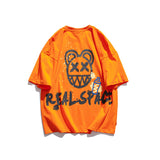 Men's T Shirt Summer Casual Tops Men's Summer Fashion Brand Large Printed Loose Short Sleeve T-shirt Men's and Women's Neutral Fashion Short Sleeve