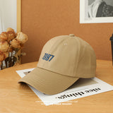 Joe Goldberg Hats1987 Embroidered Hat Men's and Women's Soft Top Curved Brim Baseball Cap Outdoor Sun-Poof Peaked Cap