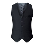 Mens Dress Vests Business Waistcoat Trendy Leisure Wallet Men's Autumn Vest Men