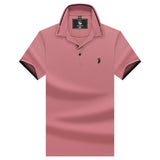 USPA Shirts Chuanqibaoluo Summer Cotton Casual Lapel Short Sleeve T-shirt