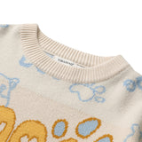 Men Fall Outfits Bear Cute Couple Sweater Casual Knitted Top