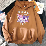 Kuromi Hoodie Goth Clow M Harajuku Style Loose Sweater Women's Long-Sleeved Top